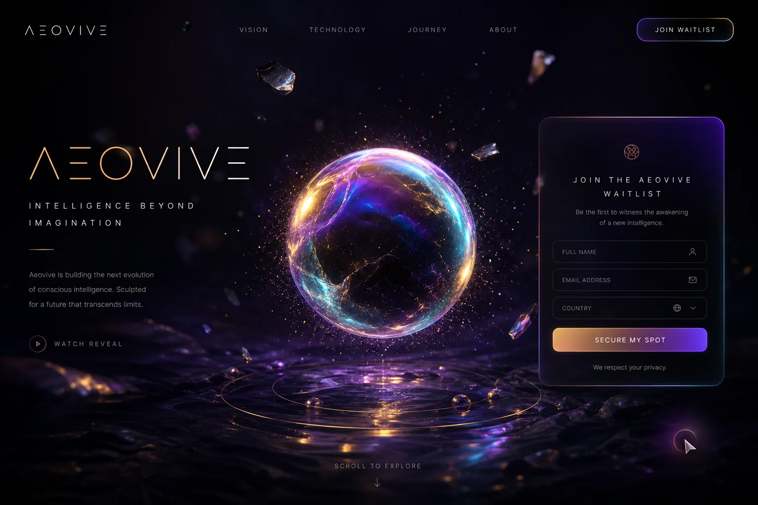 AEOVIVE landing 3D