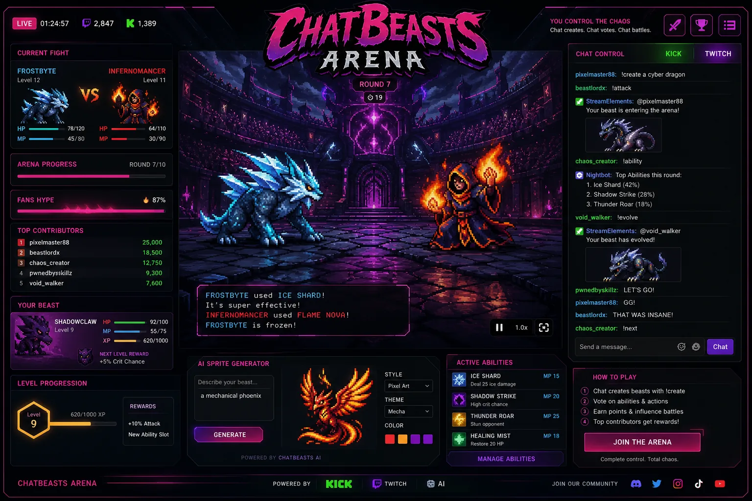 ChatBeasts Arena — project cover