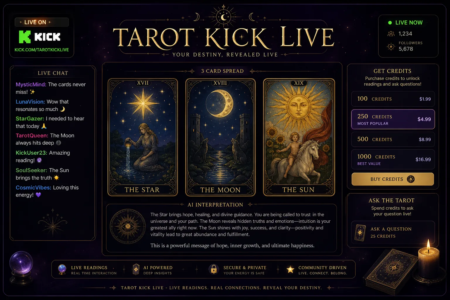 Tarot Kick Live — project cover